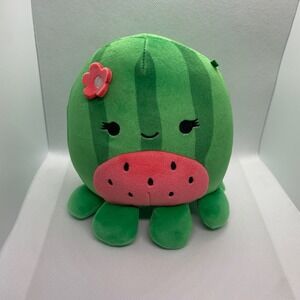 Squishmallows Wanda Watermelon Octopus Plush 5 Inch Green Pink Stuffed Animal